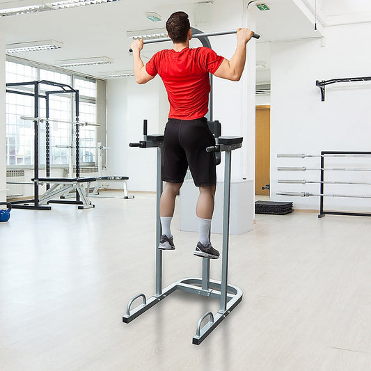 AB Power Tower Dip Chin Push Up Home Gym MultiStation